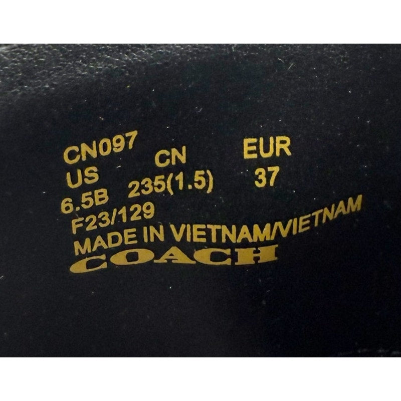 Coach Womens Julietta Knee High Boot US 6.5 M EU 37 Black Leather NIB