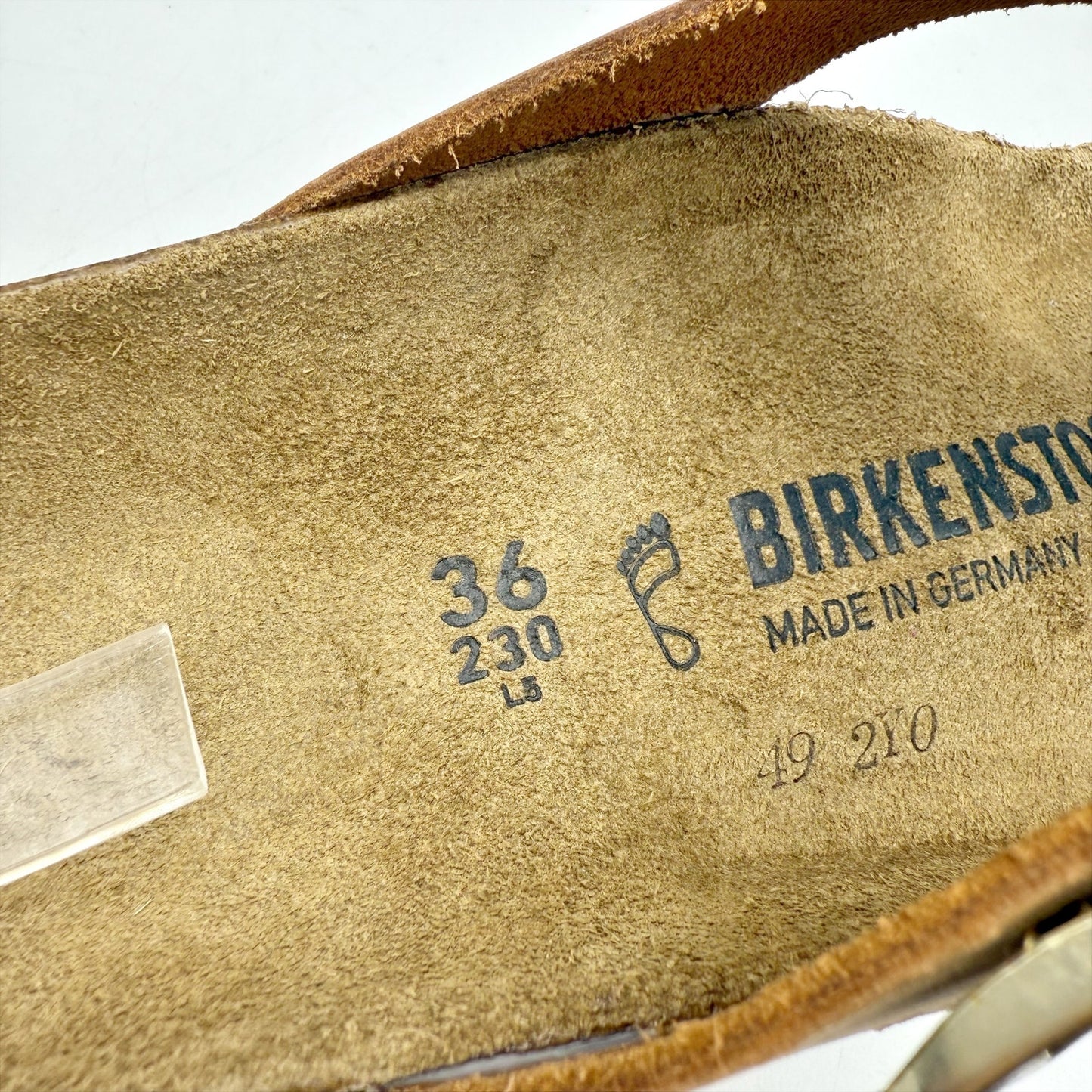 Birkenstock Womens Gizeh Braided Sandal EU 36 US 5 Brown Leather NWOB