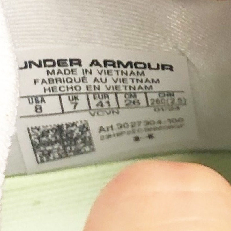 Under Armour Men Highlight MC 2.0 High Top Football Cleats Size 8 White NWOB