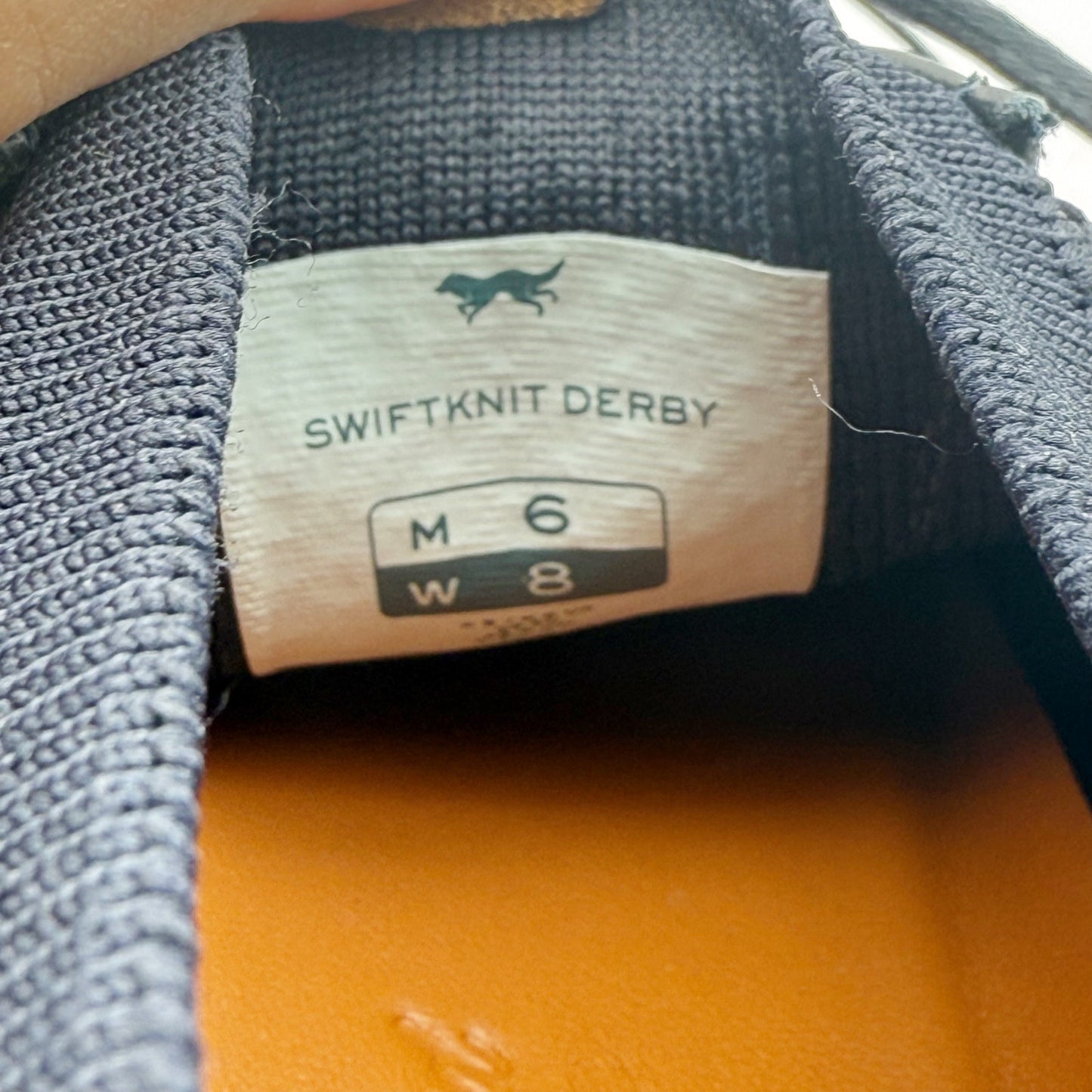 Wolf & Shepherd Mens Swiftknit Derby Sneakers US 6 EU 39 Navy Knit NIB