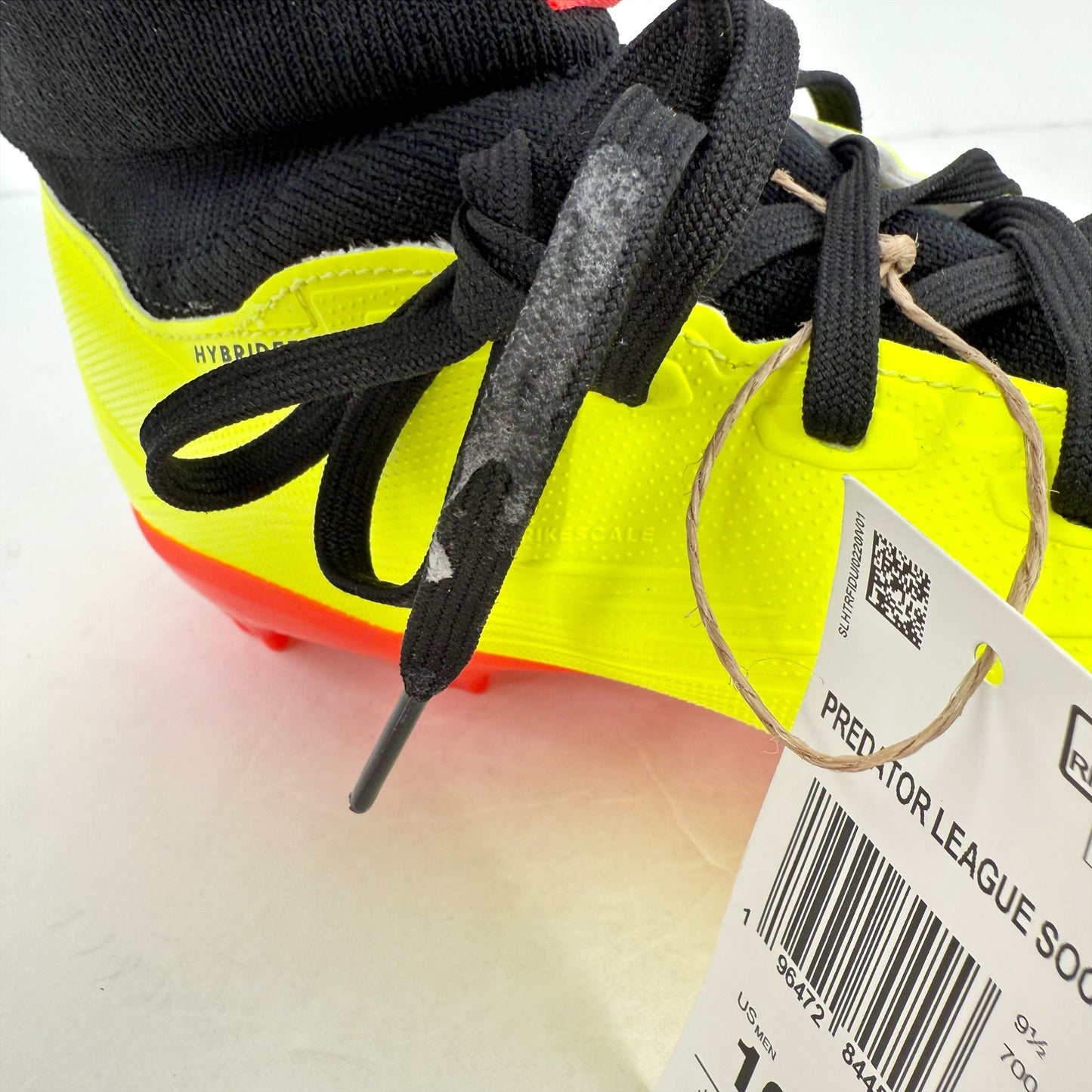 Adidas Mens Predator League Mid FG Soccer Cleats US 10 Yellow Black Athletic NIB