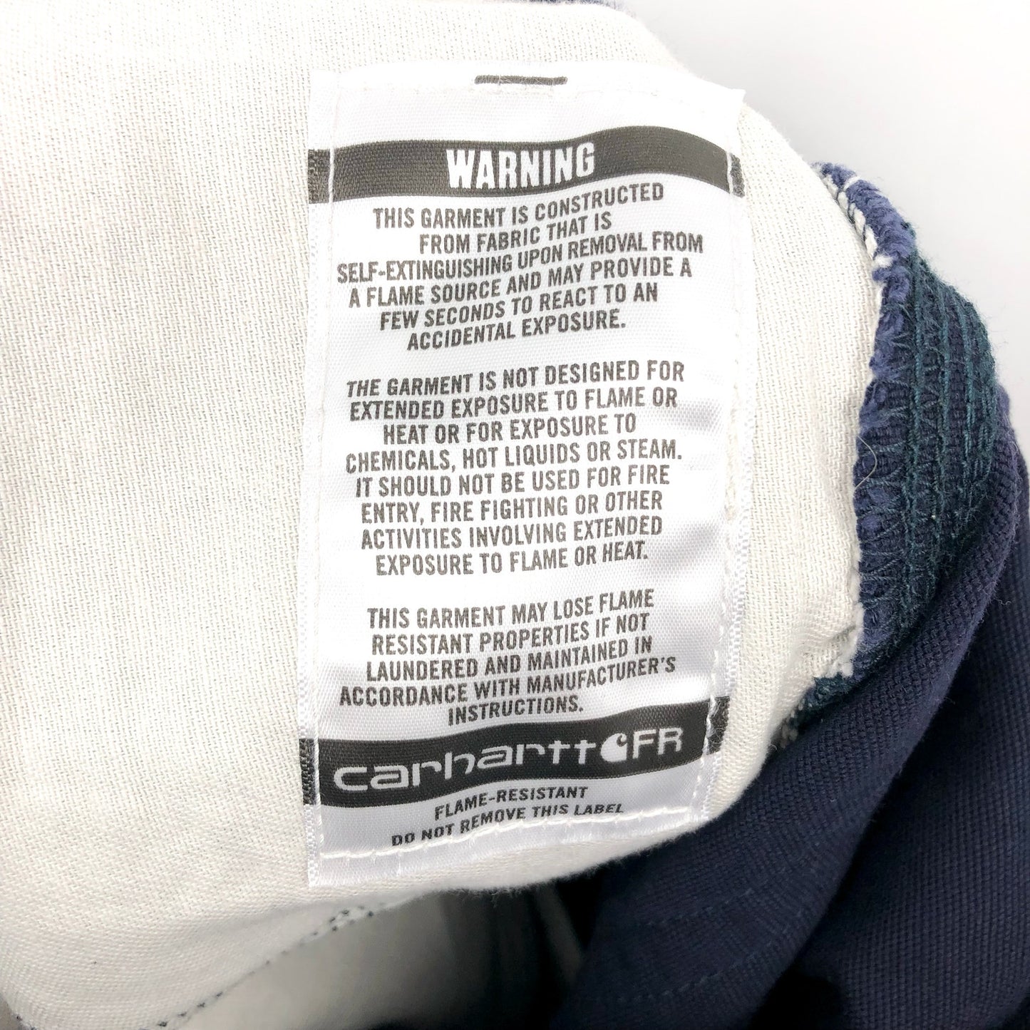 CARHARTT Men's FR Loose Fit Midweight Canvas Utility Pants Navy Blue 34x34