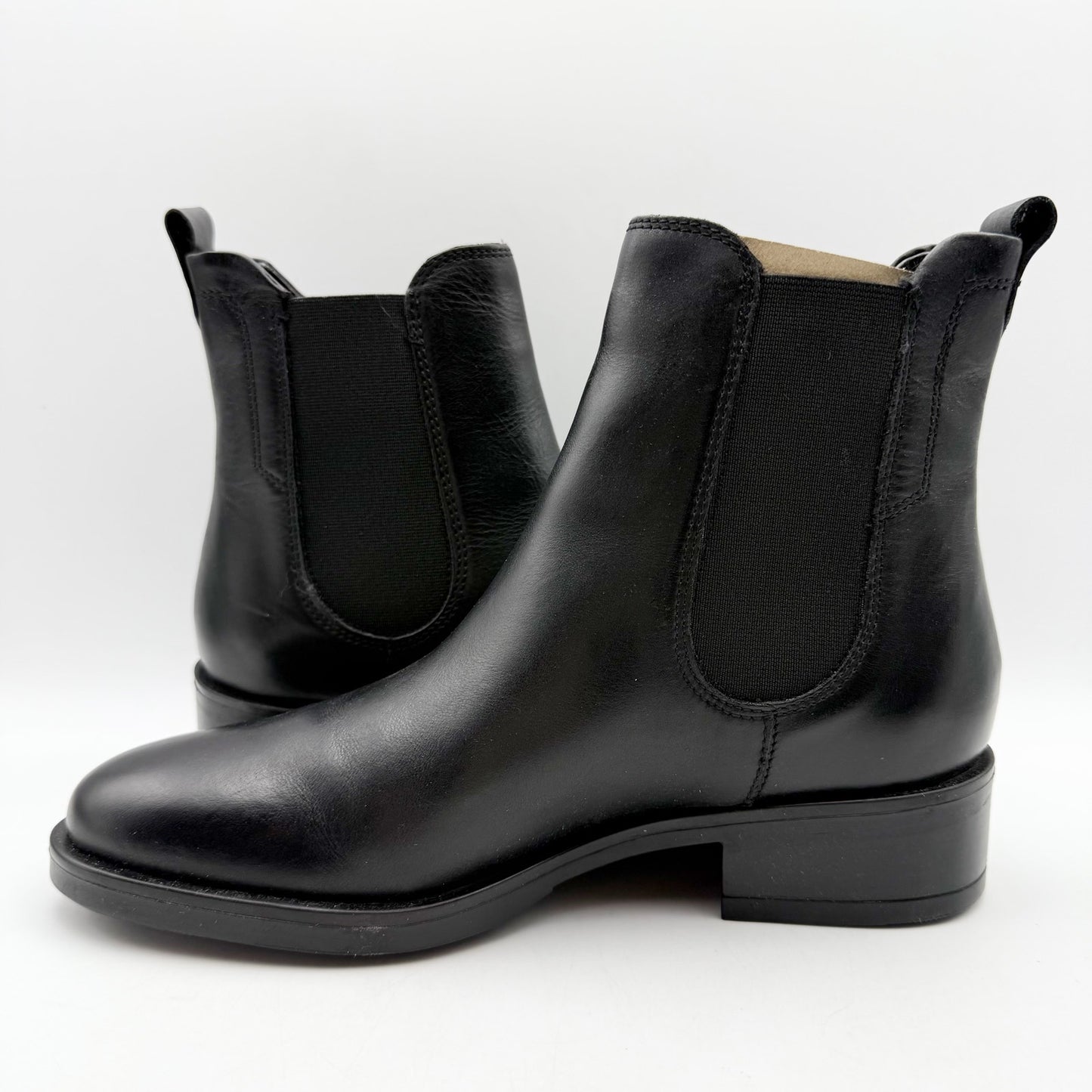 Dune London Womens Panoramic Ankle Boots EU 37 US 7 Black Leather NIB