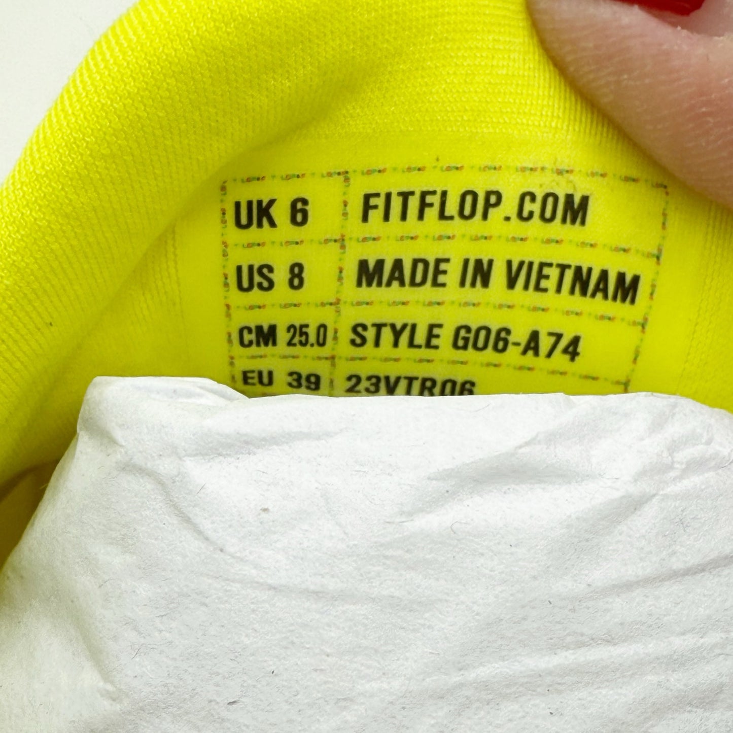 Flipflop Womens Vitamin FFX Knit Sports Sneakers US 8 Yellow Athletic