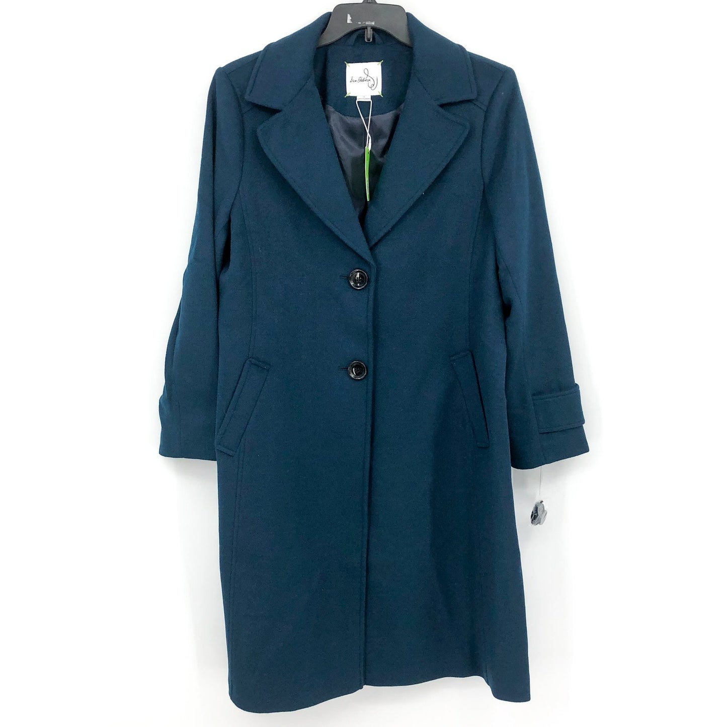 SAM EDELMAN Women's Longline Coat Size 16 Teal Blue Wool Blend NWT