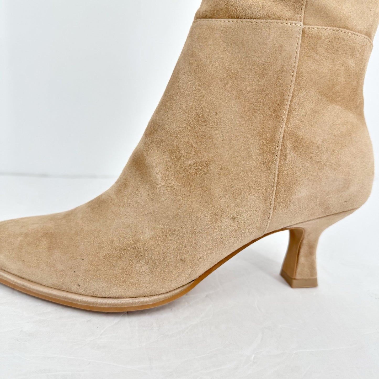 Dolce Vita Womens Auggie Knee High Heeled Boots US 8 M Tan Camel Leather NIB