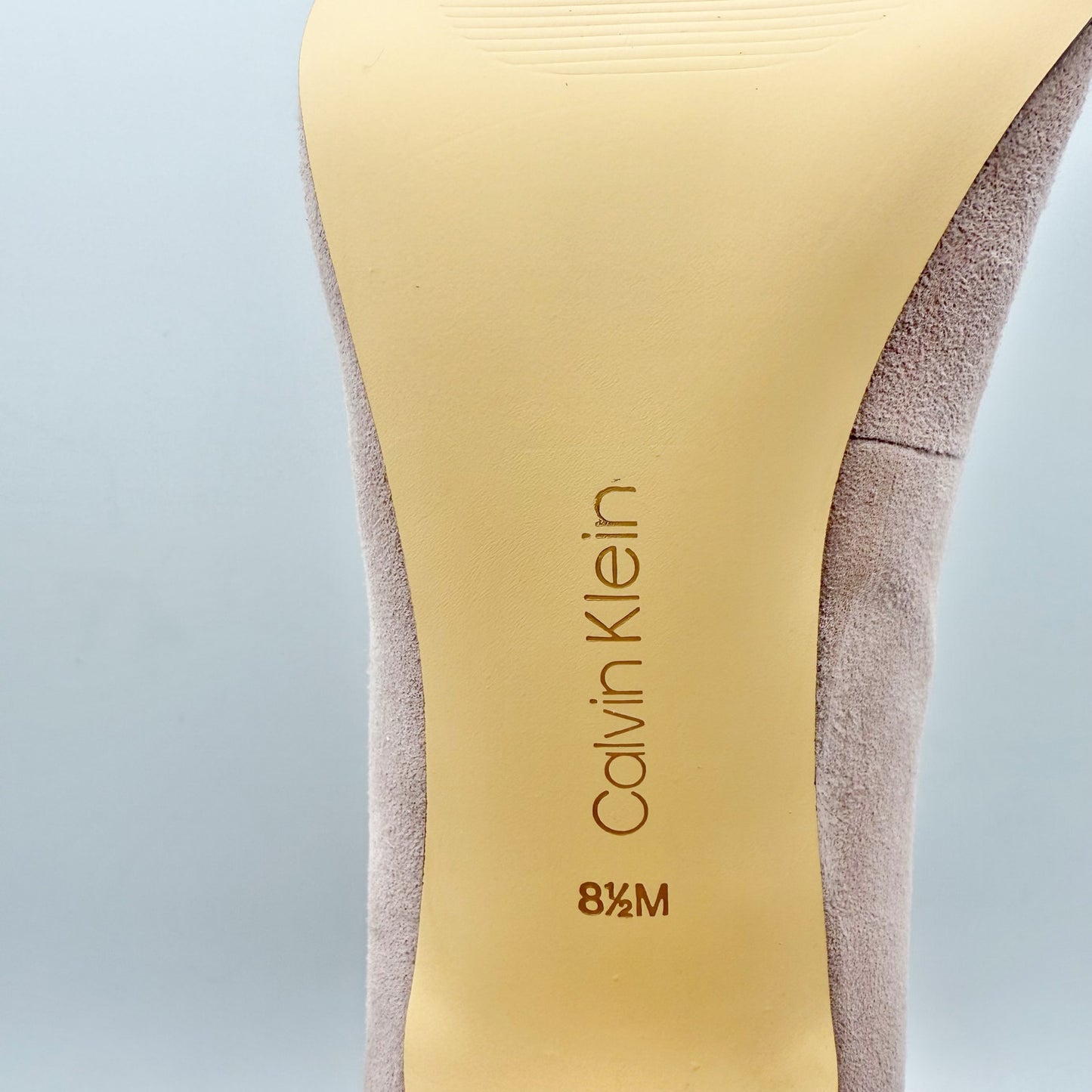 Calvin Klein Womens Brady High Heels Size 8.5 Pink Suede Pumps NIB