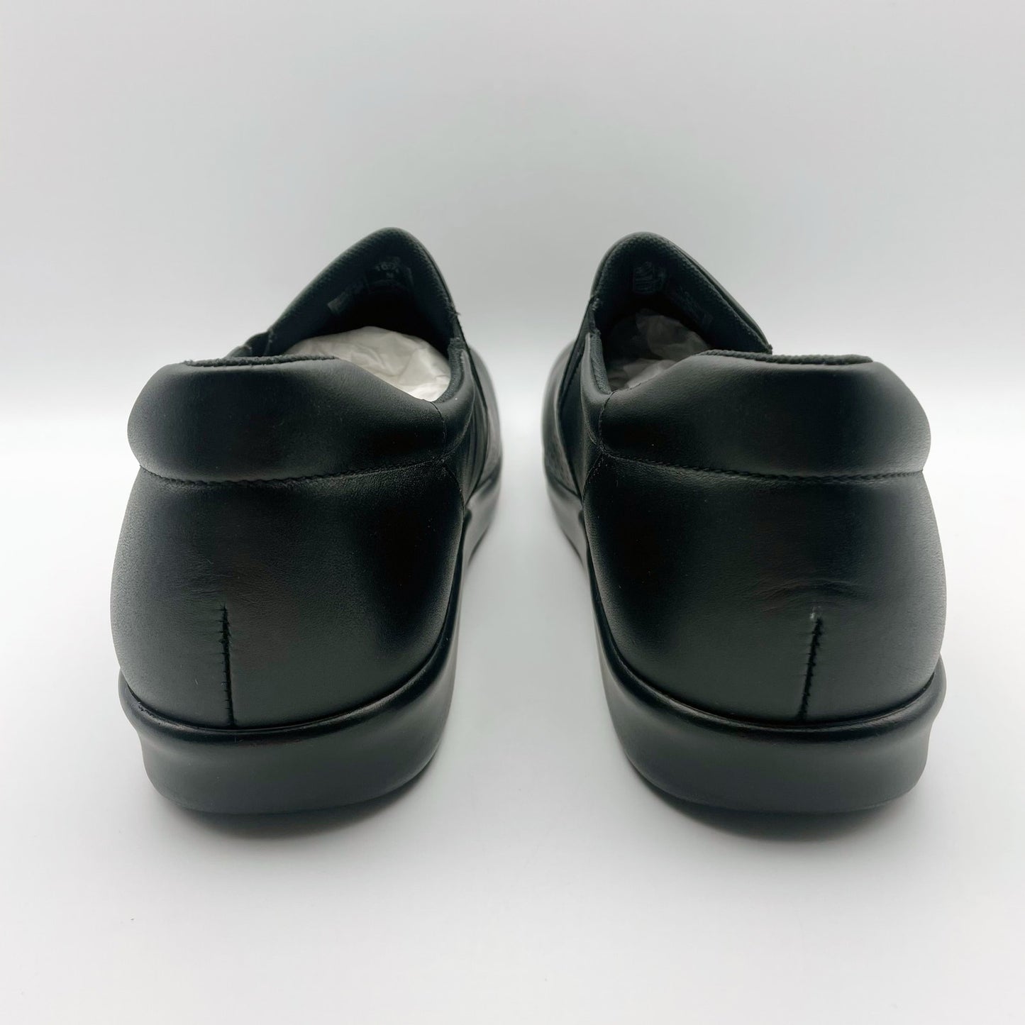 SAS Womens Viva Comfort Loafer US 11 WW 41-42 Black Leather Slip On NIB