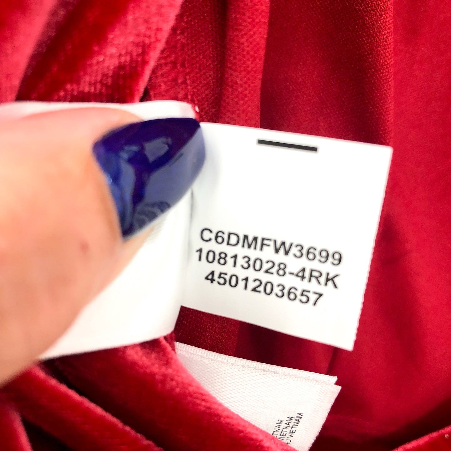 ANNE KLEIN Women's Velvet Wrap Dress Titian Red XS