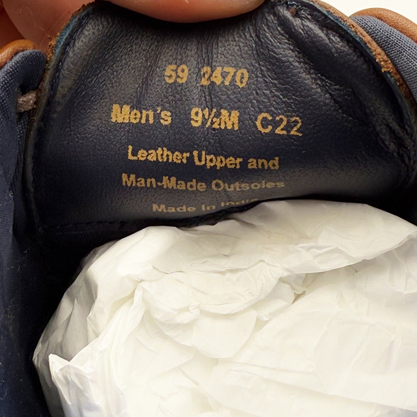 Johnston & Murphy Men Stockton Plain Toe Shoe US 9.5 M EU 42.5 Brown Leather NIB