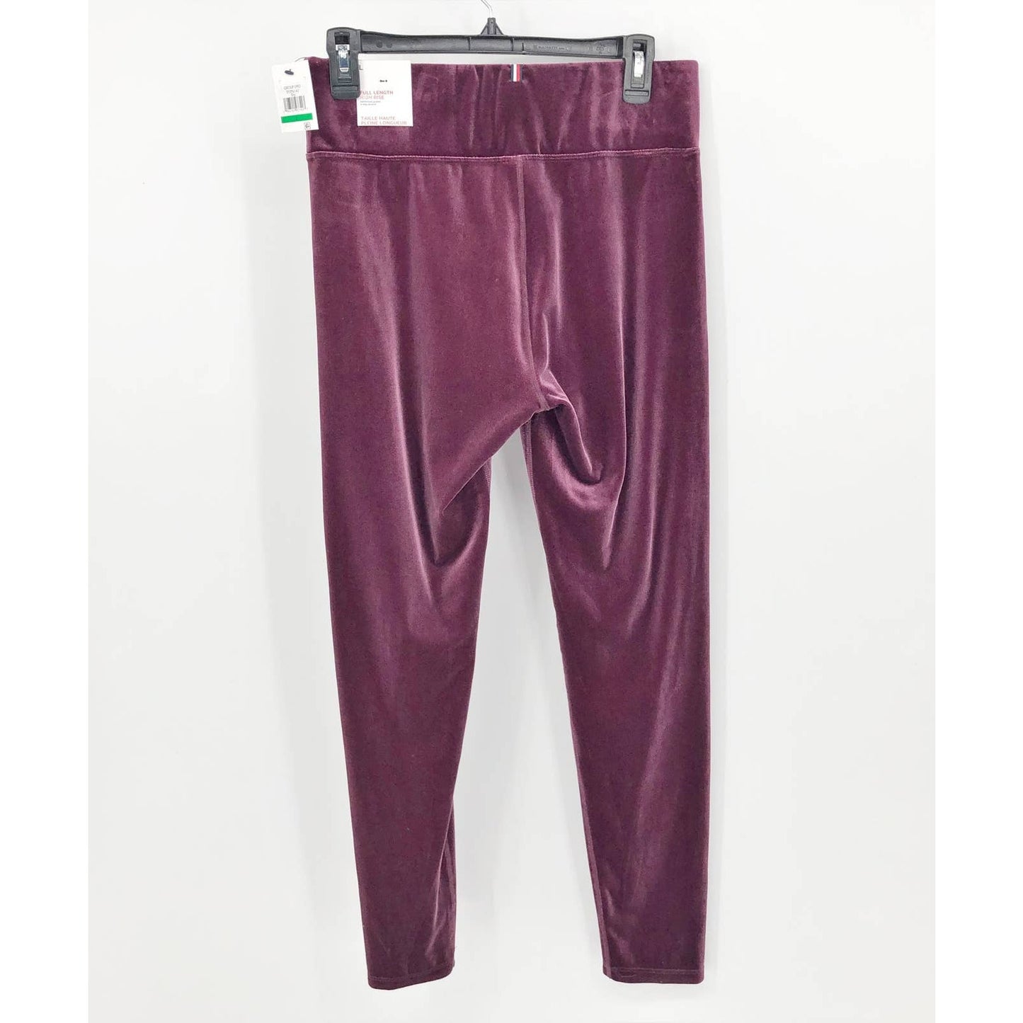 TOMMY HILFIGER Women's Velvet Active Leggings Crushed Grape XS