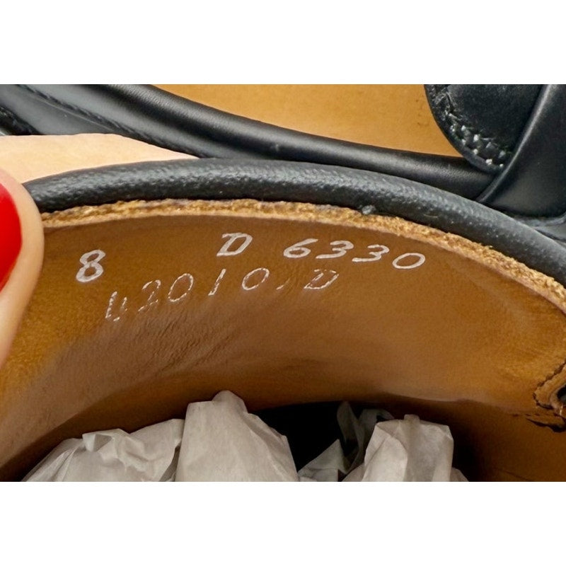 Allen Edmonds Mens Randolph Bit Loafer US 8 Black Leather Metal Hardware NIB