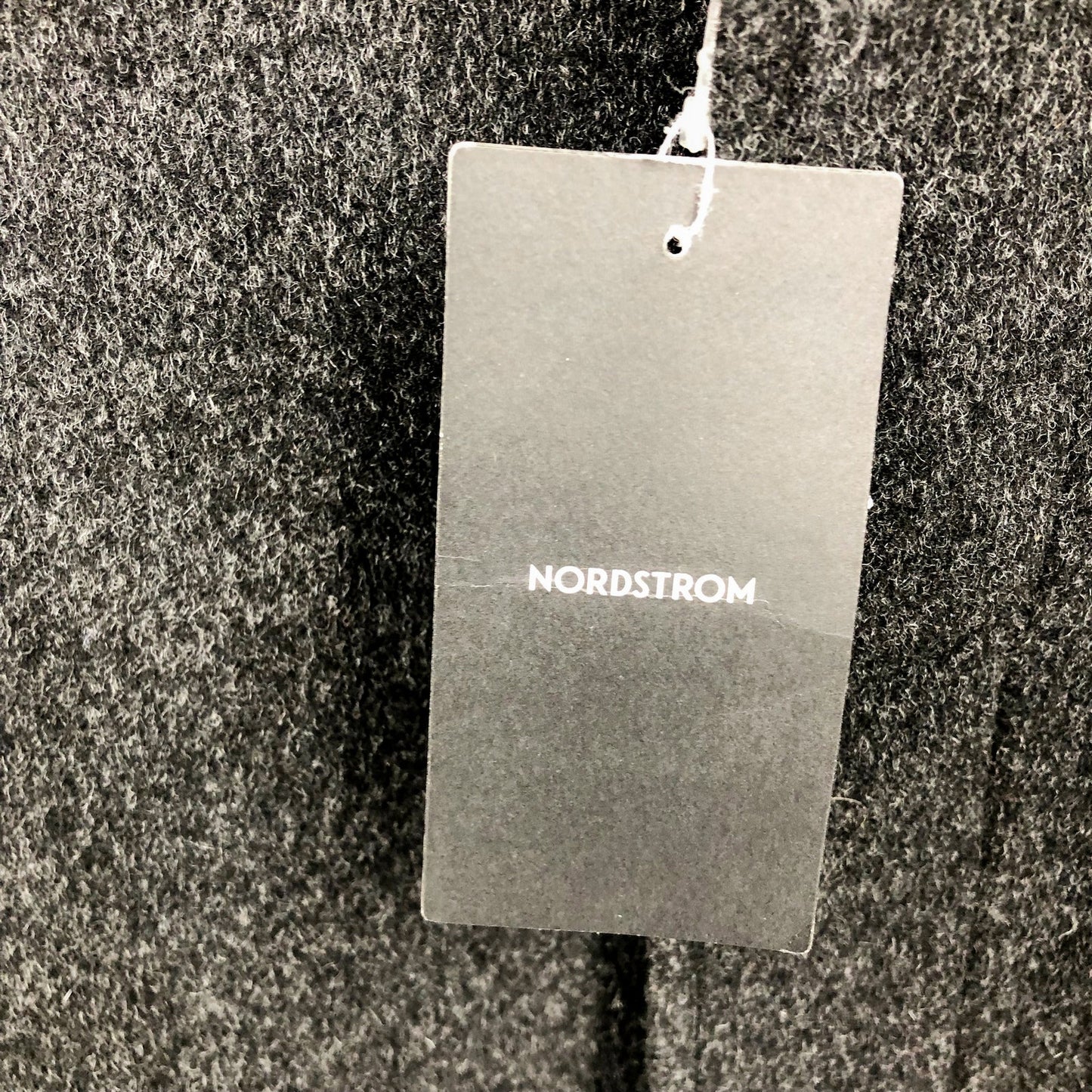 NORDSTROM Men's Russell Mac Wool & Cashmere Coat Grey Phantom Marl XL