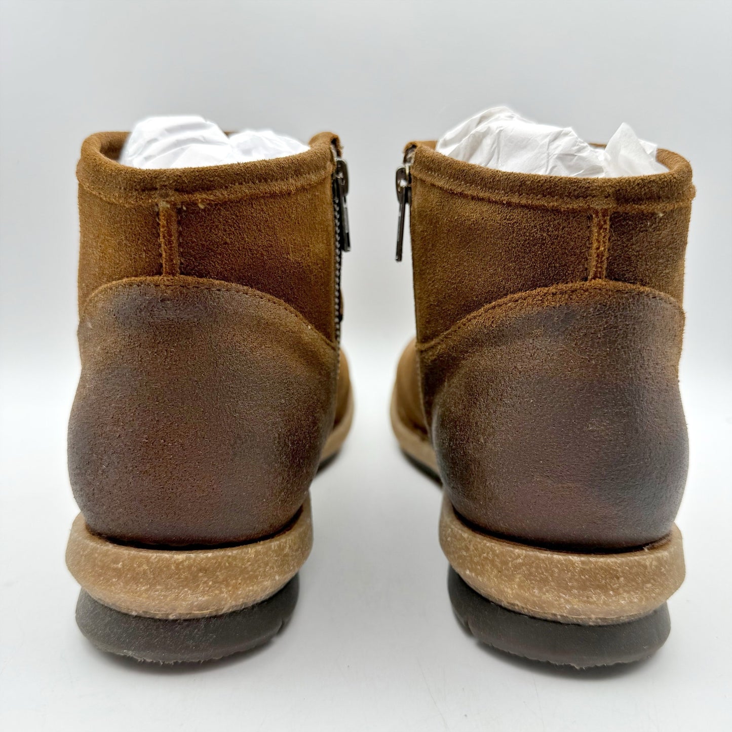 Born Womens Tinley Ankle Booties US 11 M EU 41.5 Brown Suede