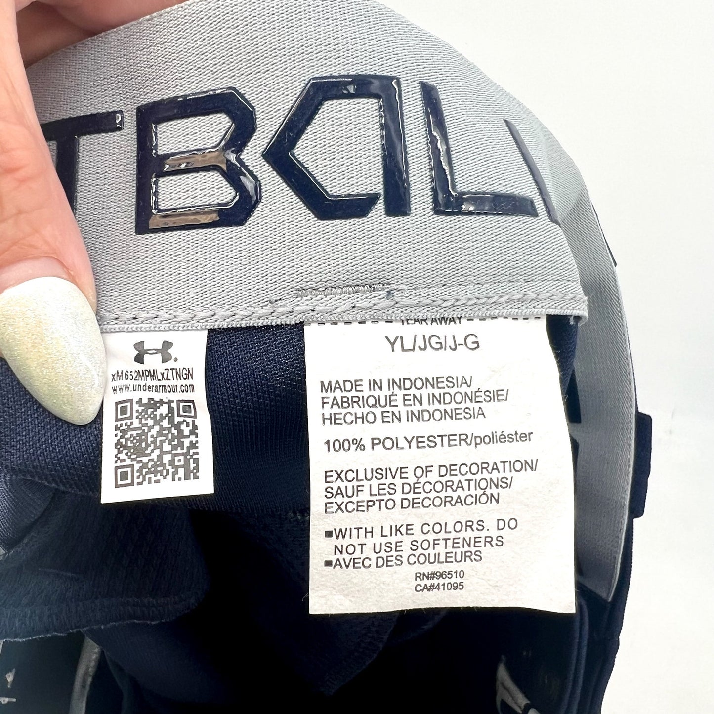 UNDER ARMOUR Girls Utility Softball Pants Large Navy Blue NWT