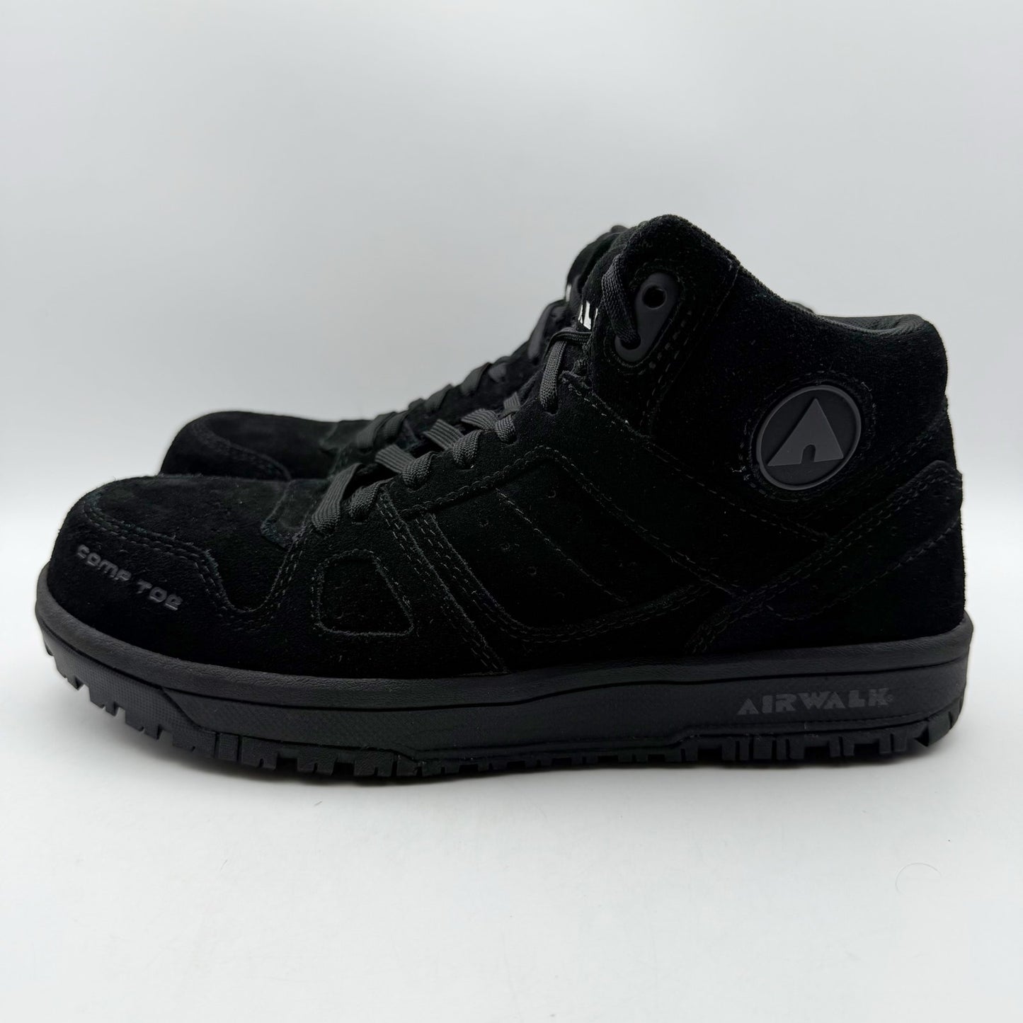 Airwalk Womens Mongo Mid CT Work Sneakers US 9 D EU 41.5 Black ST EH NIB