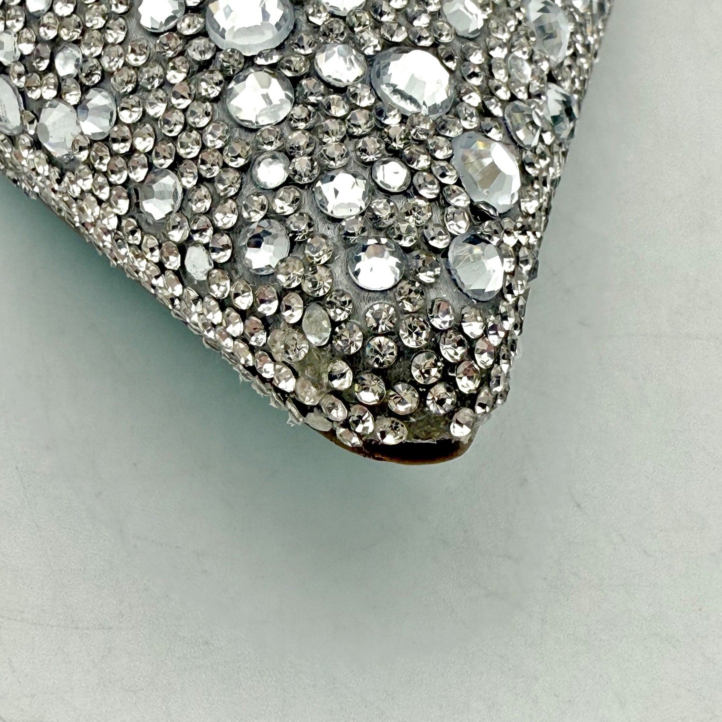 Betsey Johnson Womens Mya Pump US 8.5 M Silver Rhinestone Satin NWOB