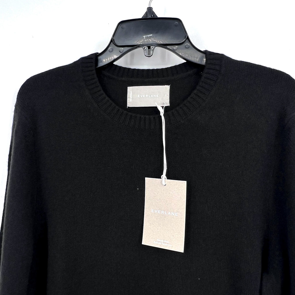 EVERLANE Men's Premium Merino Wool Sweater Small Black Crew Neck NWT