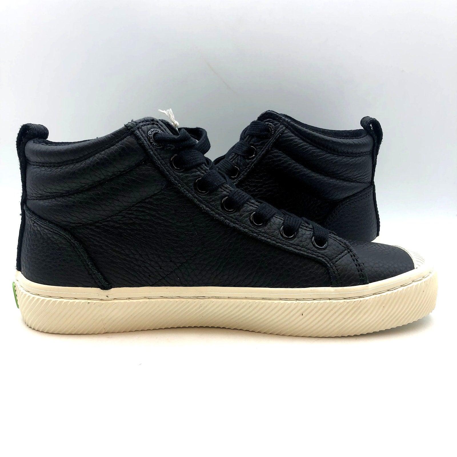 Cariuma OCA High Sneakers Womens 7.5 Mens 6 Black Premium Leather NIB