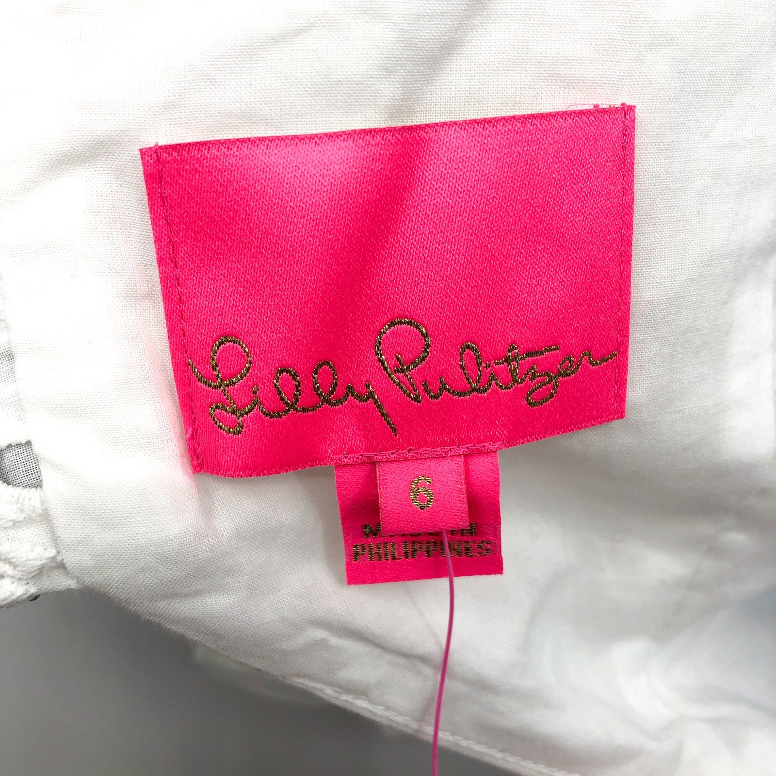 Lilly Pulitzer Women's Celestina V-Neck Romper Size 6 Resort White Eyelet NWT