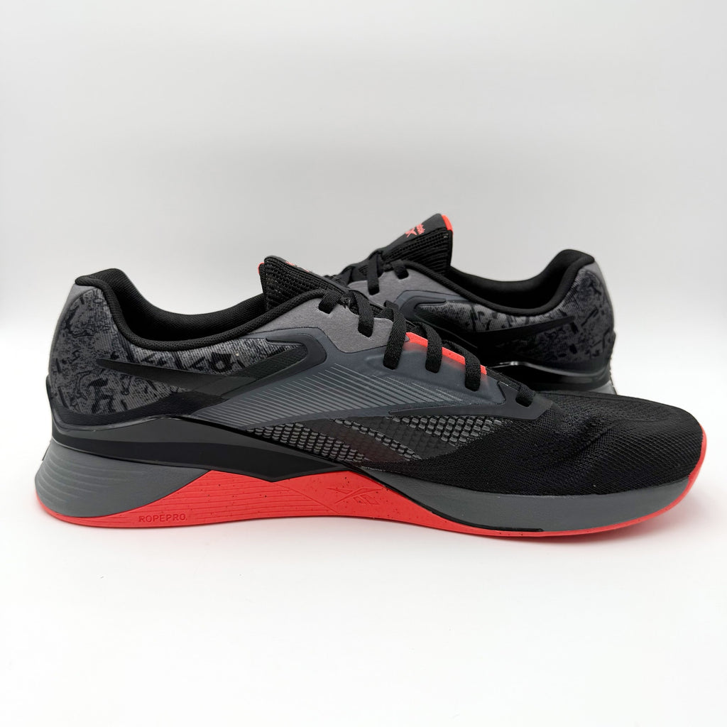 Reebok Mens Nano X4 Training Sneakers US 14 EU 48.5 Black Orange Athletic NWOB