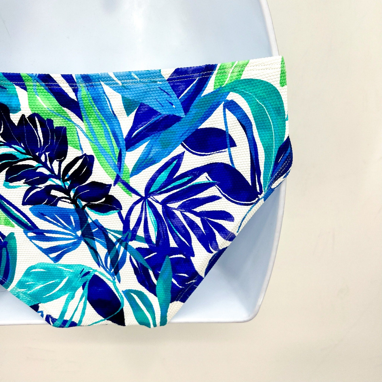 TOMMY BAHAMA Marina Hipster Bikini Bottom Small Beach Glass Blue Island Cays NWT