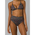 PRANA Women's Aurelia Bikini Bottom XS Black Alotta Dots High Waist NWT