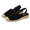 Blondo Womens Hiliana Slingback Espadrille Flats Size 7.5 M Black Suede NIB