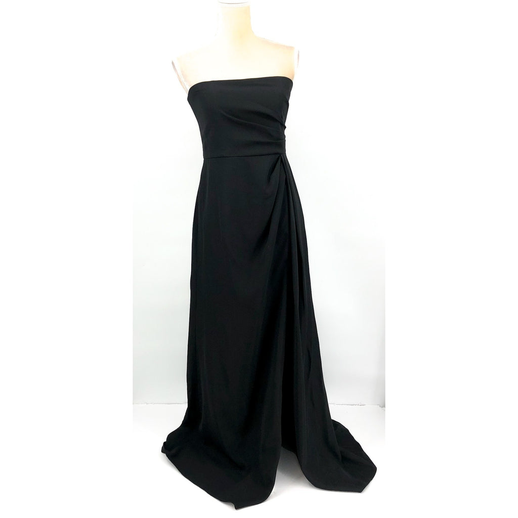 AFTER SIX Women's Strapless Wrap Trumpet Dress Size 4 Black 6873 Formal NWT