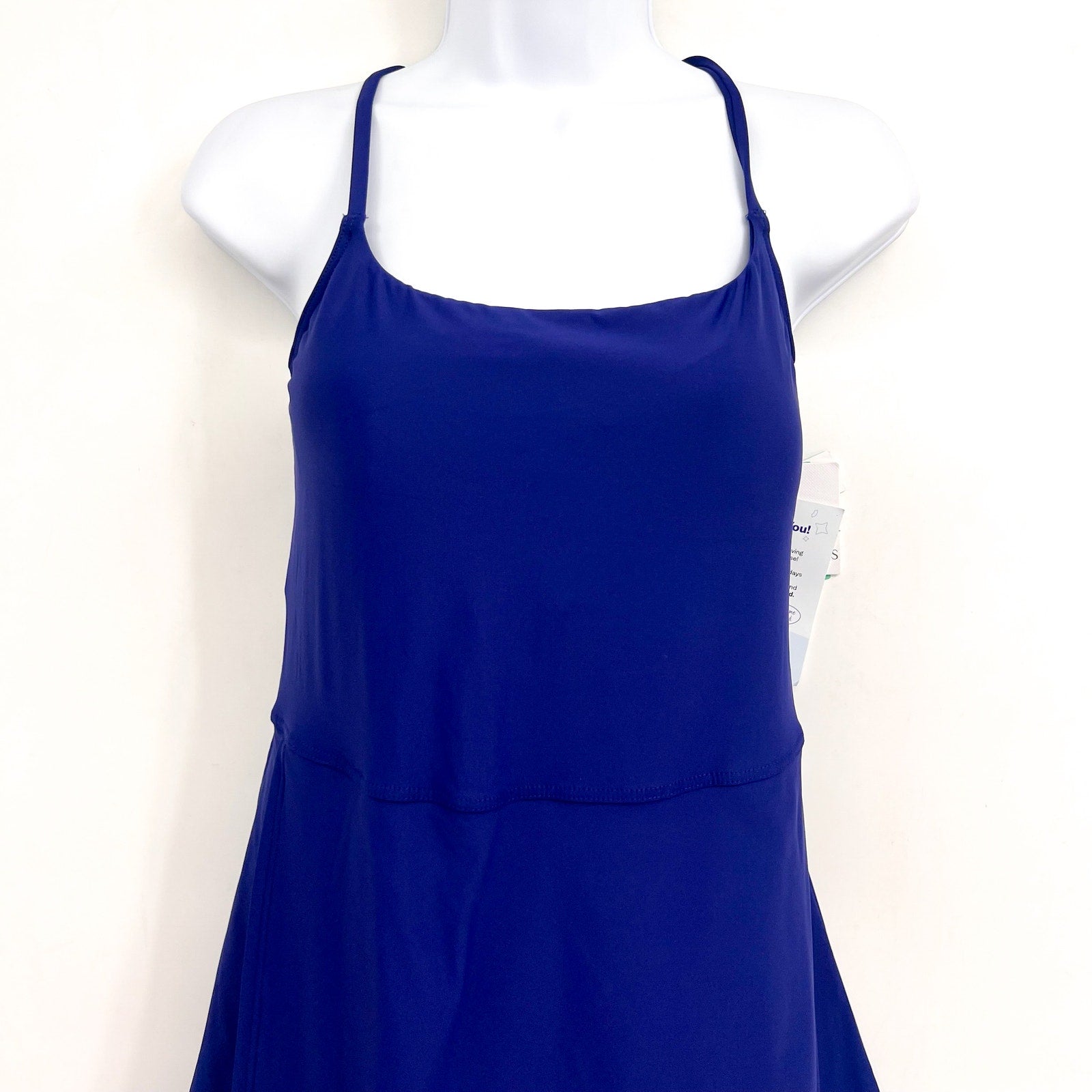 SUNSETS Women's Naomi Swim Dress One Piece XL Indigo Blue Skirt NWT