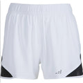 BCG Academy Sports Women's Running Shorts Small White Black Mesh NWOT