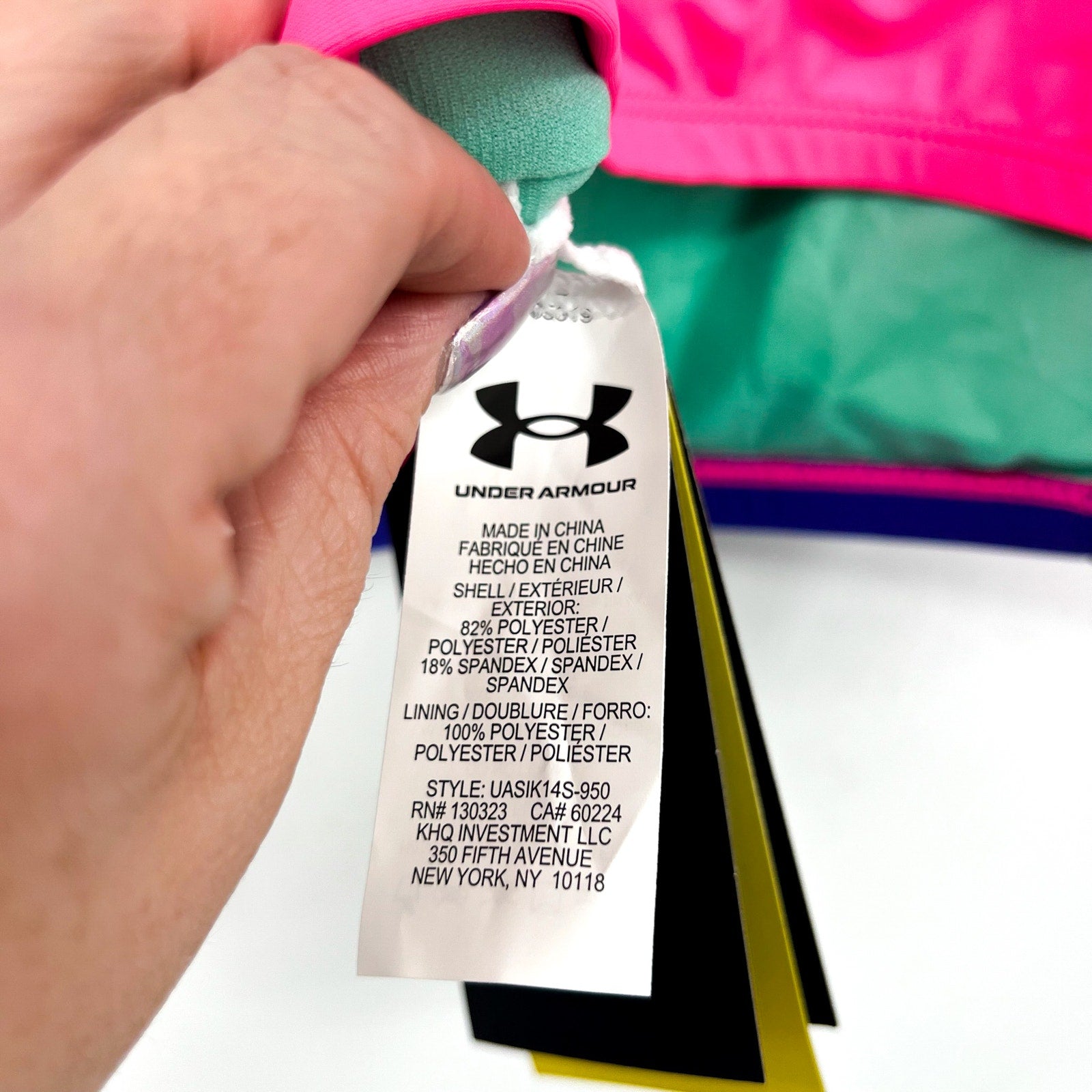 UNDER ARMOUR Girls Tankini & Hipster Bikini Swimsuit Size 14 Pink Blue NWT