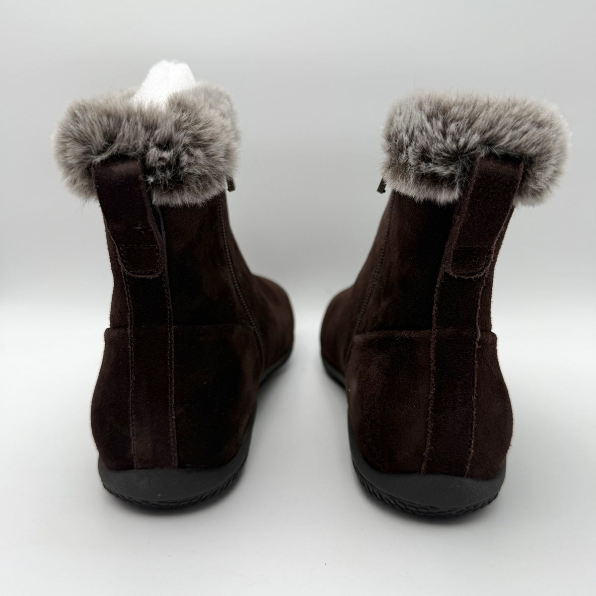 SoftWalk Womens Helena Winter Ankle Boots Size 10 WW Brown Suede NIB
