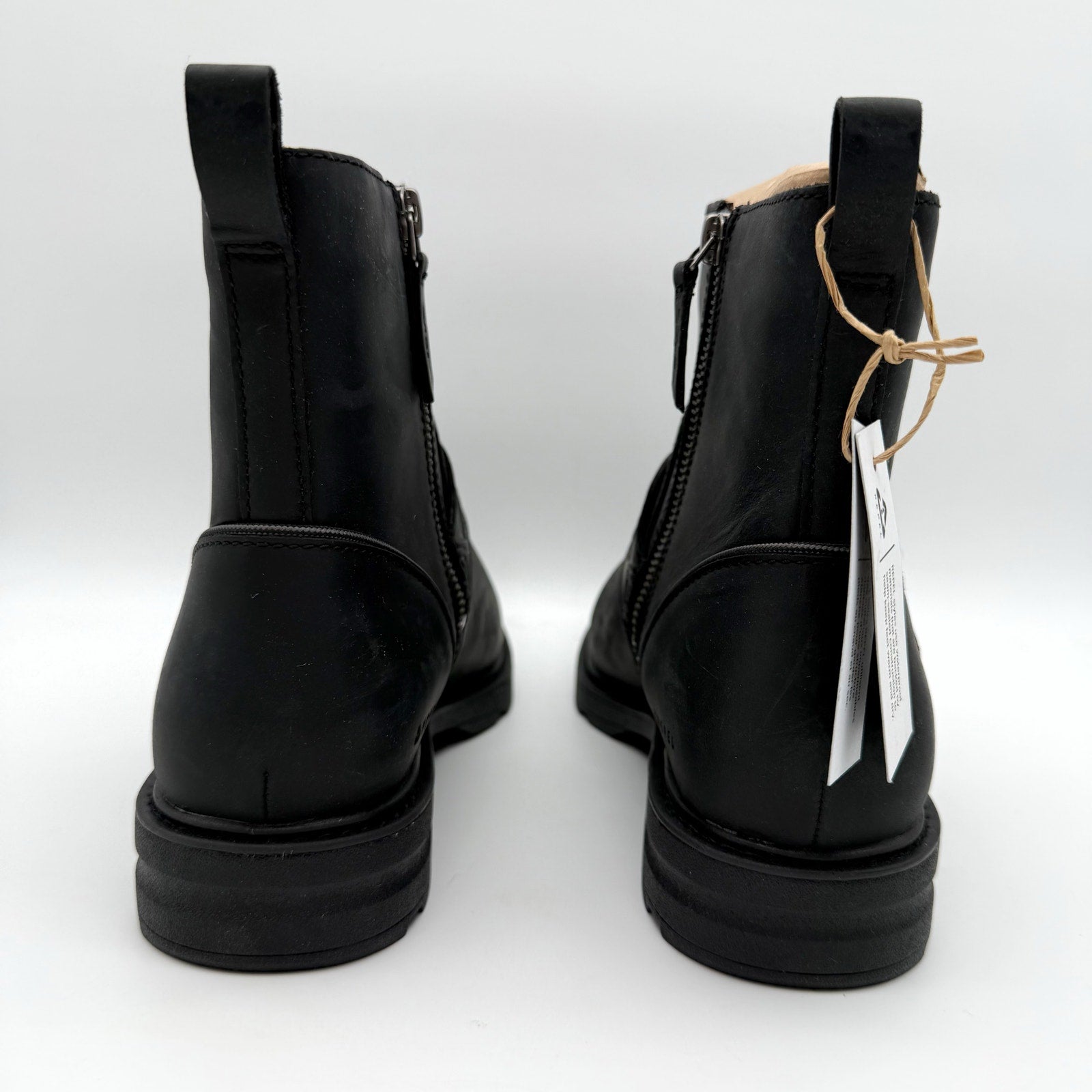 Teva Womens Rowena Buckle Ankle Boot US 8.5 EU 39.5 Black Leather Waterproof NIB