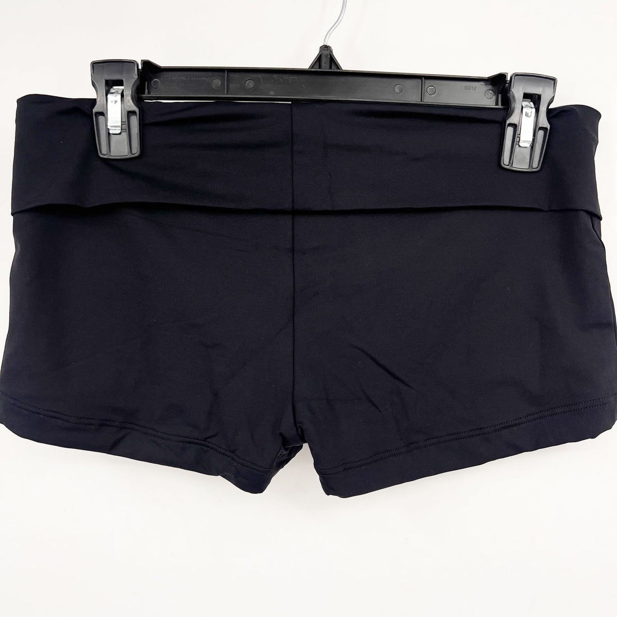 SEAFOLLY Women's High Waisted Roll Top Boyleg Bikini Bottom Size 12 Black NWT