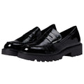 Vagabond Women Kenova Penny Loafers EU 40 US 10 Black Crinkle Leather NIB