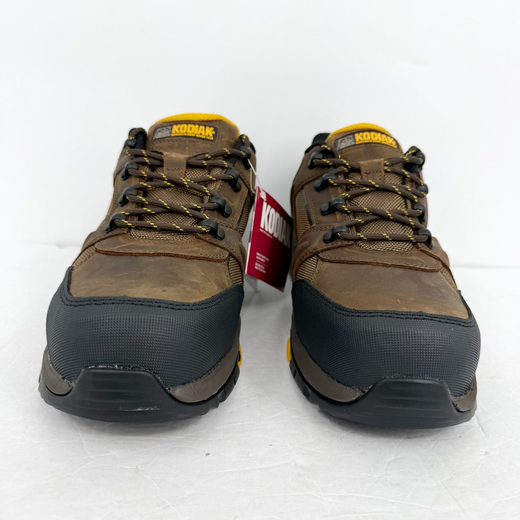 Kodiak Mens Rapid Work Sneakers US 11 Brown Leather WP Comp Toe EH NIB