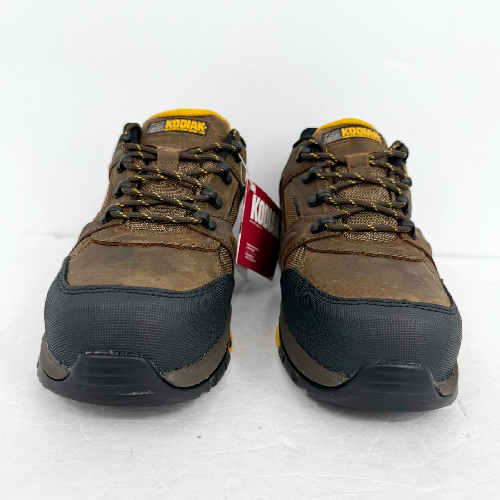 Kodiak Mens Rapid Work Sneakers US 11 Brown Leather WP Comp Toe EH NIB