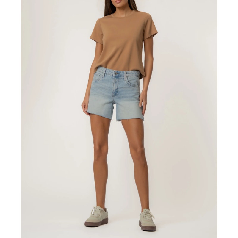 KUT FROM THE KLOTH Womens Jane High Rise Long Shorts Size 10 Blue Vintage NWT