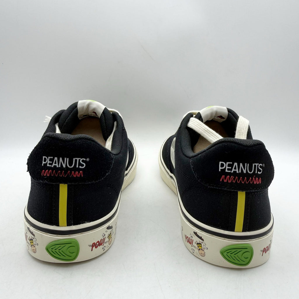 Cariuma Womens Peanuts Naioca Pro Skate Sneakers US 8.5 Black Canvas NIB