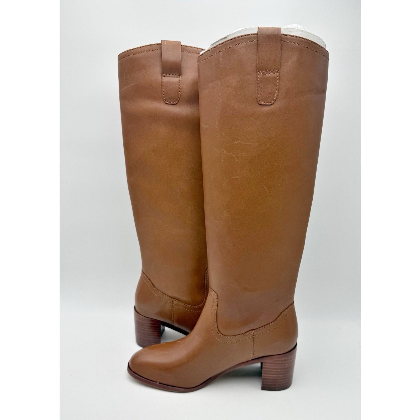 Lauren Ralph Lauren Womens Carla Knee High Boots US 5.5 B Brown Leather NIB