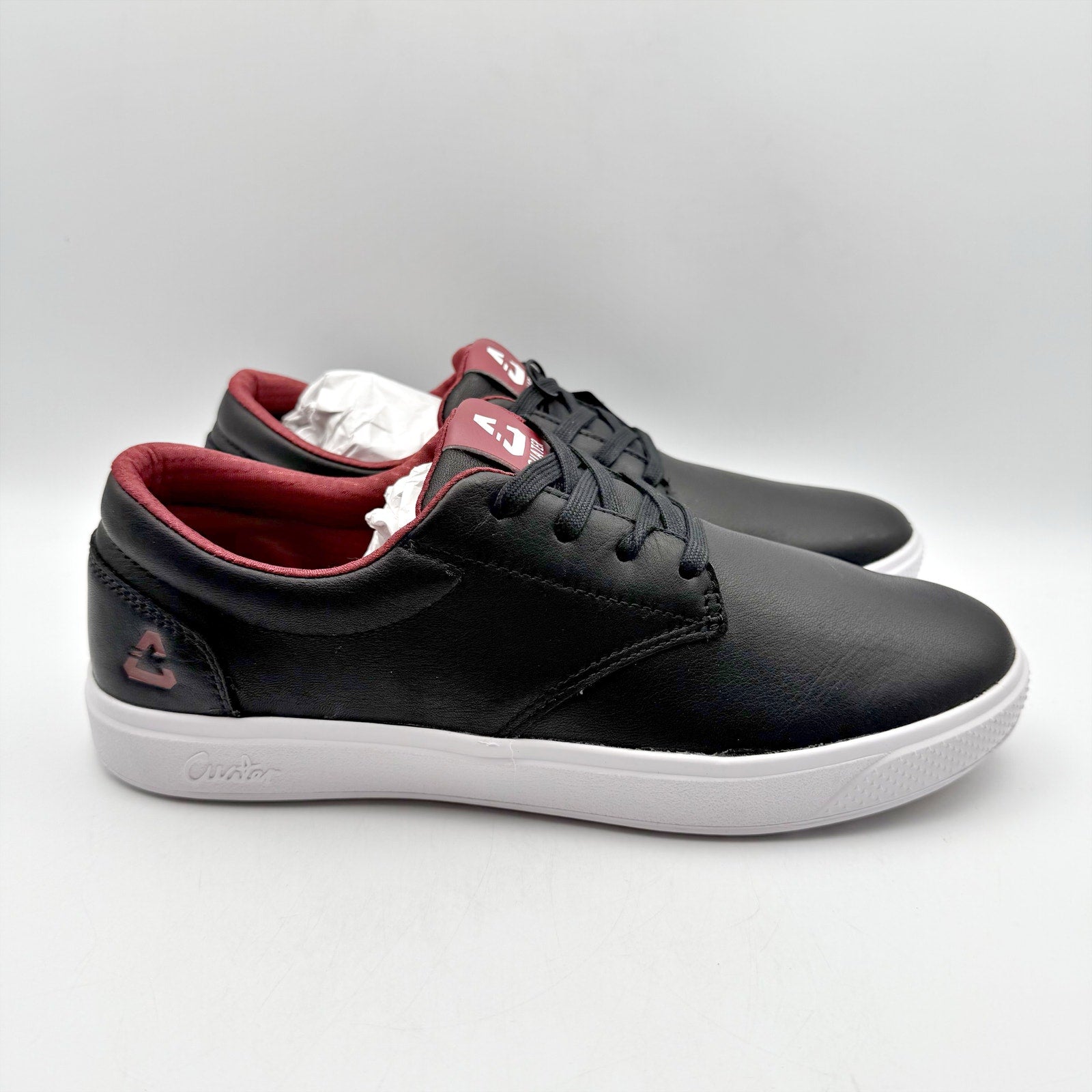 Travis Mathew Mens Wildcard Golf Sneaker US 9.5 EU 42.5 Black Leather