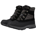 Propet Mens Cortland Boots Size 12 X 3E EU 45.5 Black Canvas Waterproof NIB