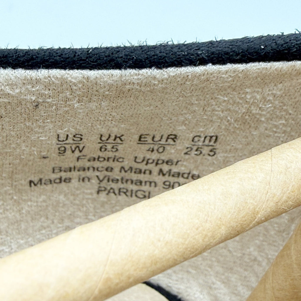 LifeStride Womens Parigi Pumps Size 9 Wide EU 40 Black Microfiber Heels NIB