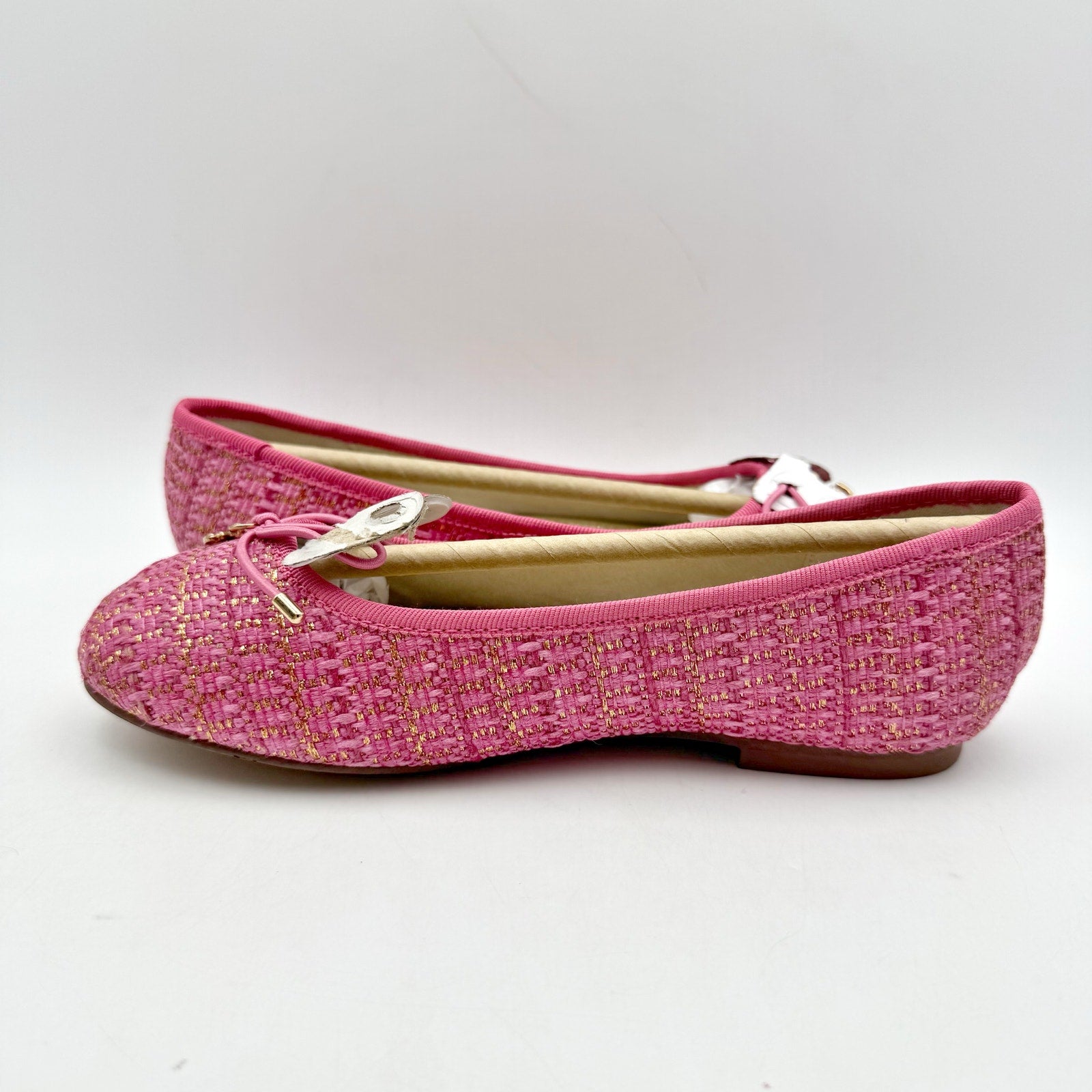 Sam Edelman Kids Felicia Ballet Flats US 1 M EU 32 Pink Vegan Leather NIB