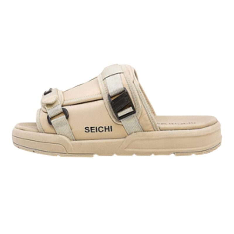 Seichi Mens Yoroi V2 Slide Sandals US 8 EU 41 Stone Tan NIB