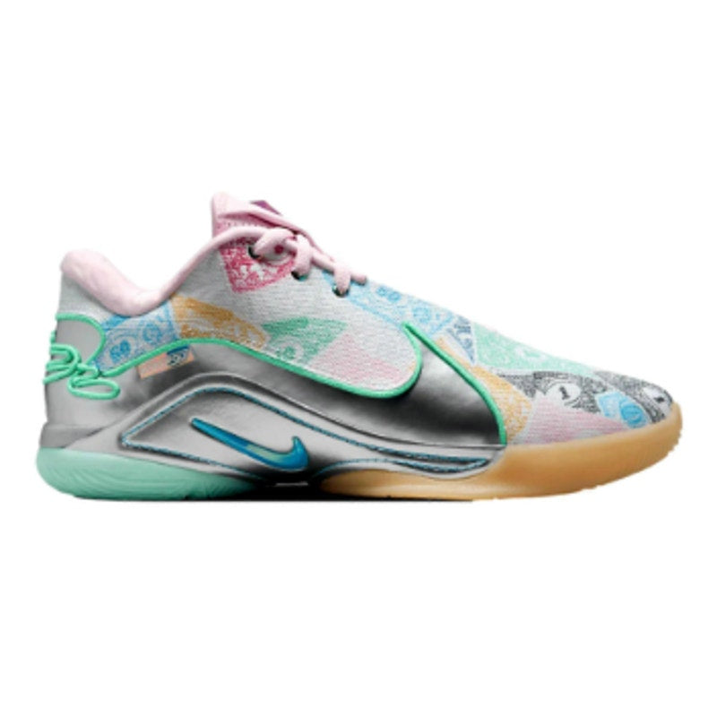 NIKE Mens Lebron XXll QS Sneakers US 10 EU 44 White Multicolor Athletic NIB