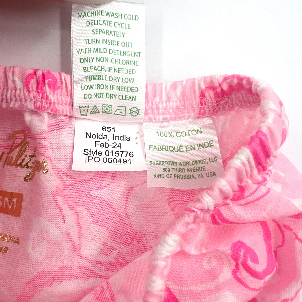 LILLY PULITZER Infant Charlize Dress 3-6M Conch Shell Pink Flamingle Garden NWOT