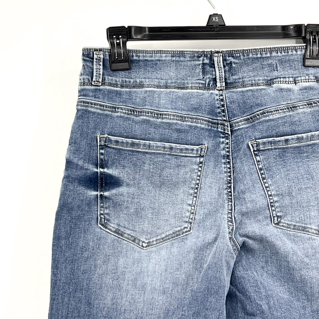 NYDJ Womens Major Wide Leg Capri Jeans Size 6 Fantasy Blue NWOT