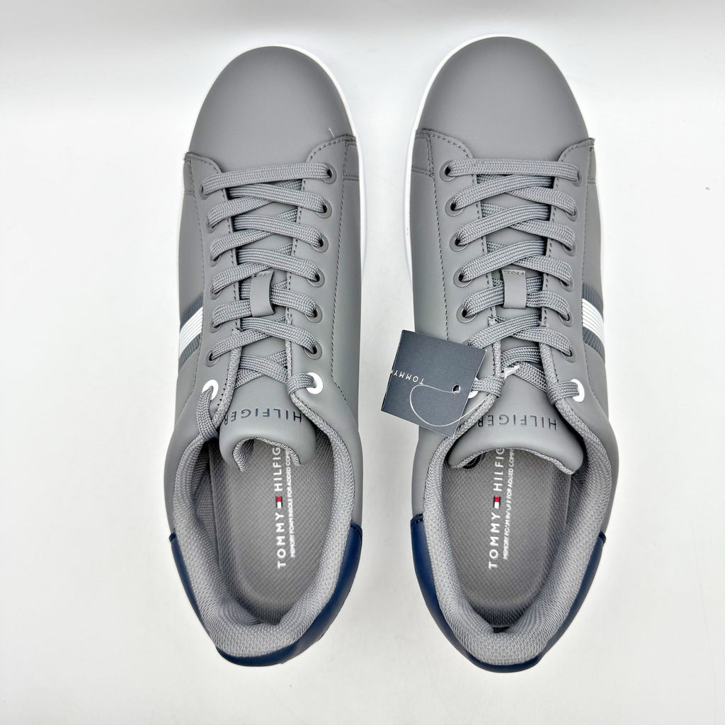 Tommy Hilfiger Mens Lampkin Flag Low Top Sneakers US 12 Grey  Cup-Sole NIB